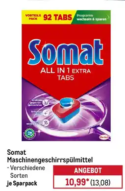 METRO Somat Maschinengeschirrspülmittel Angebot