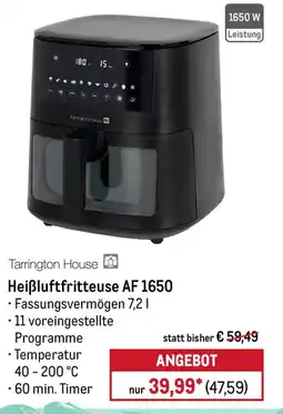 METRO Tarrington House Heißluftfritteuse AF 1650 Angebot