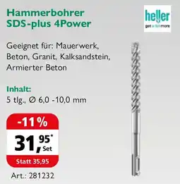 Holz Possling heller Hammerbohrer SDS-plus 4Power Angebot
