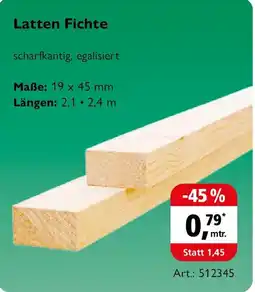 Holz Possling Latten Fichte Angebot