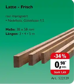 Holz Possling Latte - Frisch Angebot