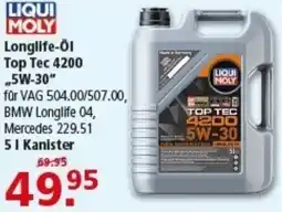 Multi Markt LIQUI MOLY Longlife-Öl Top Tec 4200 „,5W-30" Angebot