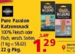 Multi Markt Herzen" Pure Passion Katzensnack Angebot