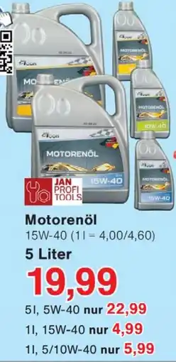 Wiglo Wunderland JAN PROFI TOOLS Motorenöl Angebot