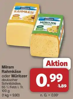 Famila Nord West Milram Rahmkäse oder Müritzer Angebot