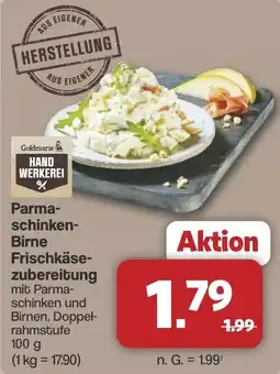 Famila Nord West Parmaschinken- Birne Frischkäse zubereitung Angebot