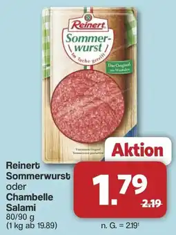 Famila Nord West Reinert Sommerwurst oder Chambelle Salami Angebot