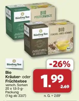 Famila Nord West Bio Kräuter- oder Früchtetee Angebot