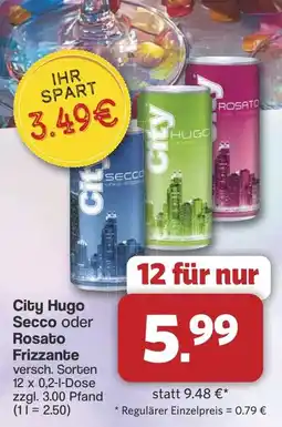 Famila Nord West City Hugo Secco oder Rosato Frizzante Angebot
