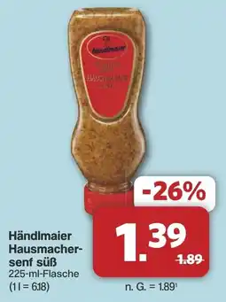 Famila Nord West Händlmaier Hausmacher- senf süß Angebot