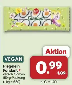 Famila Nord West VEGAN Riegelein Fondant Angebot