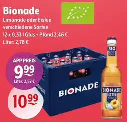 Getränke Hoffmann Bionade Limonade oder Eistee Angebot