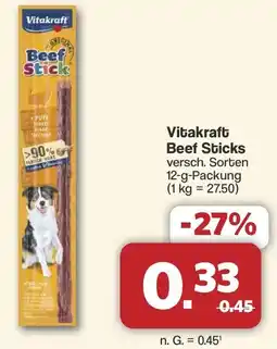 Famila Nord West Vitakraft Beef Sticks Angebot