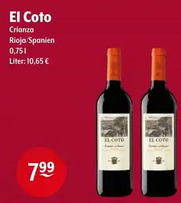 Getränke Hoffmann El Coto Crianza Angebot