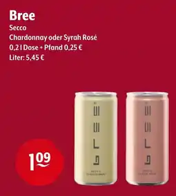 Getränke Hoffmann Bree Secco Chardonnay oder Syrah Rosé Angebot