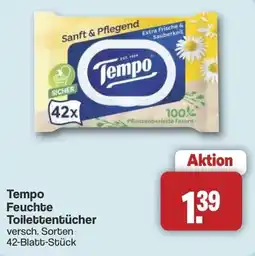Famila Nord West Tempo Feuchte Toilettentücher Angebot