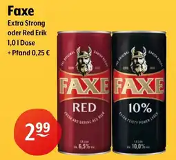 Getränke Hoffmann Faxe Extra Strong oder Red Erik Angebot