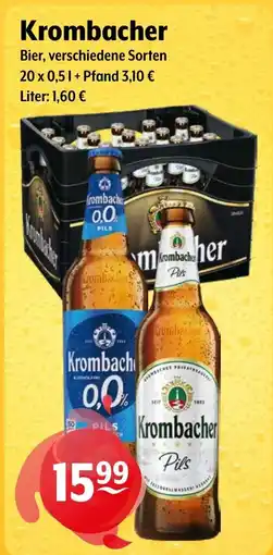 Getränke Hoffmann Krombacher Bier Angebot