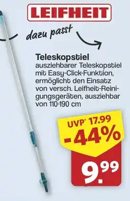 Famila Nord West LEIFHEIT Teleskopstiel Angebot