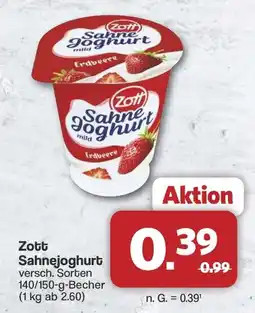 Famila Nord West Zott Sahnejoghurt Angebot