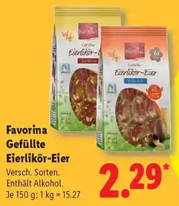 Lidl Favorina Gefüllte Eierlikör-Eier Angebot
