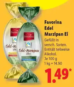 Lidl Favorina Edel Marzipan Ei Angebot