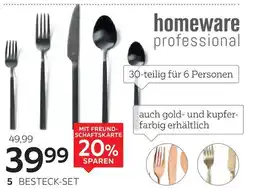 XXXLutz Homeware professional besteck-set glam chic gold Angebot
