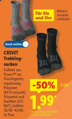 Lidl Crivit trekking-socken Angebot
