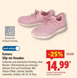 Lidl Esmara slip-on-sneaker Angebot