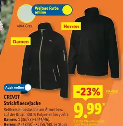 Lidl Crivit strickfleecejacke damen Angebot