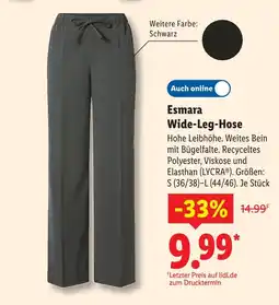 Lidl Esmara wide-leg-hose Angebot