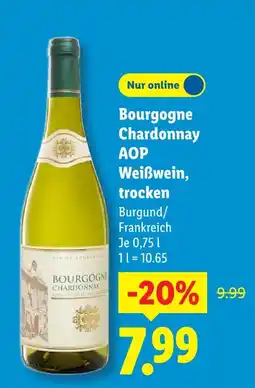 Lidl Bourgogne chardonnay aop weißwein Angebot