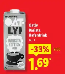 Lidl Oatly barista haferdrink Angebot