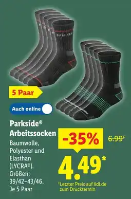 Lidl Parkside arbeitssocken Angebot
