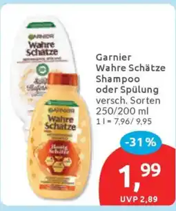 Budni Garnier Wahre Schätze Shampoo oder Spülung Angebot