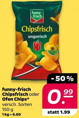 NETTO funny-frisch Chipsfrisch oder Ofen Chips Angebot