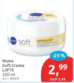 Budni Nivea Soft Creme LSF15 Angebot