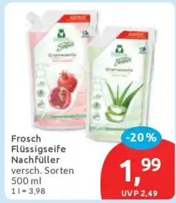 Budni Frosch Flüssigseife Nachfüller Angebot