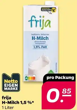NETTO frija H-Milch 1,5 % Angebot