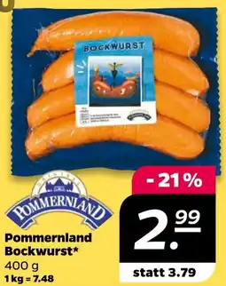 NETTO Pommernland Bockwurst Angebot