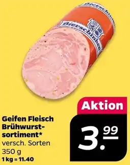 NETTO Geifen Fleisch Brühwurstsortiment Angebot