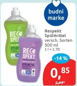 Budni Respekt Spülmittel Angebot