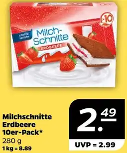 NETTO Milchschnitte Erdbeere 10er-Pack Angebot