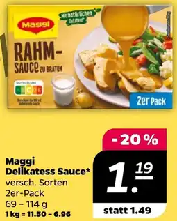 NETTO Maggi Delikatess Sauce Angebot