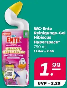 NETTO WC-Ente Reinigungs-Gel Hibiscus Hyperspace Angebot