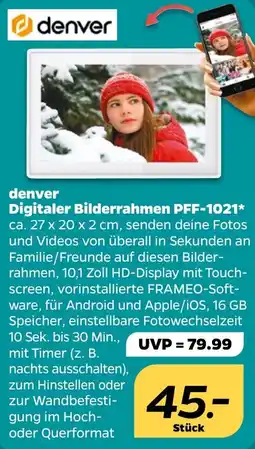 NETTO denver Digitaler Bilderrahmen PFF-1021 Angebot