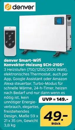 NETTO denver Smart-Wifi Konvektor-Heizung SCH-2105 Angebot
