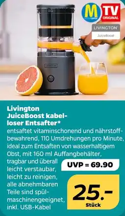 NETTO Livington JuiceBoost kabelloser Entsafter Angebot