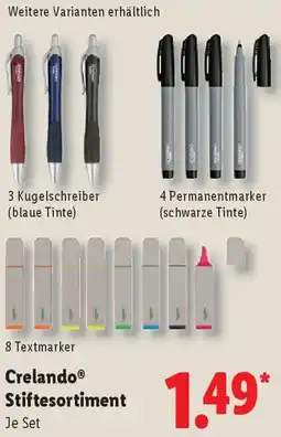 Lidl Crelando Stiftesortiment Angebot