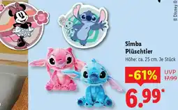 Lidl Simba Plüschtier Angebot